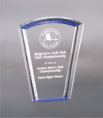 [HAL302BU] 8" Blue Fan Halo Acrylic