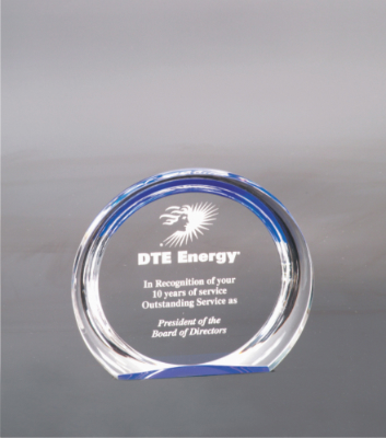 [HAL401BU] 5 3/8" Blue Round Halo Acrylic