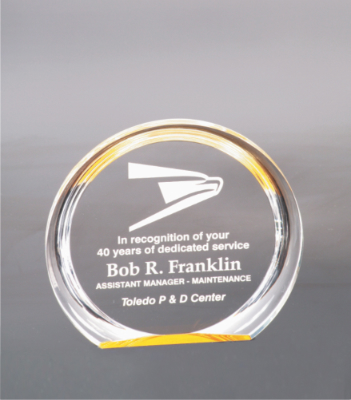 [HAL402G] 6 3/8" Gold Round Halo Acrylic