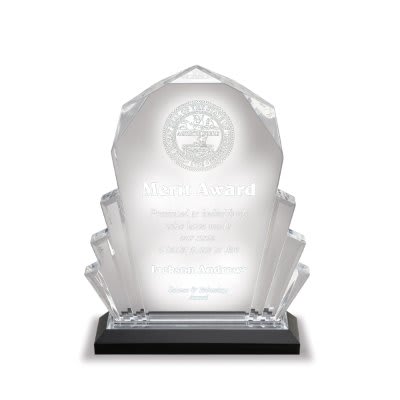 [IMP101G] 6" x 8" Gold Faceted Impress Acrylic