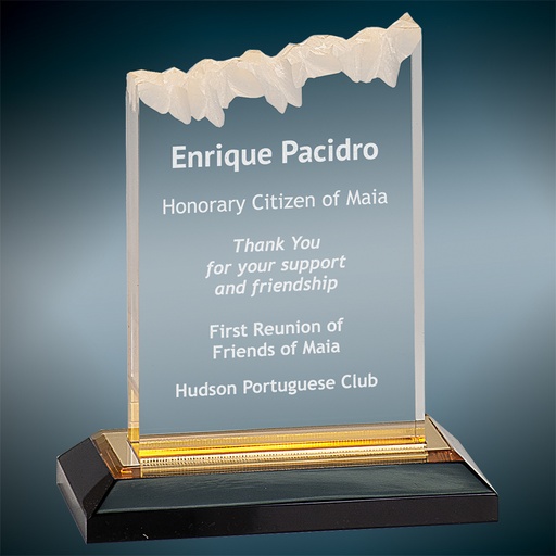 [IMP401G] 5" x 6" Gold Frosted Impress Acrylic