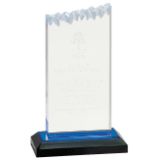 [IMP403BU] 5" x 8" Blue Frosted Impress Acrylic