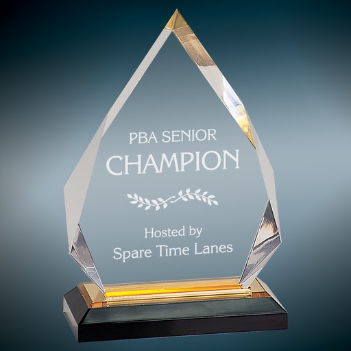 [IMP302G] 5 1/4" x 7 3/4" Gold Diamond Impress Acrylic