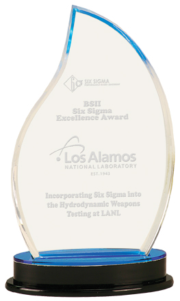 [IMP902BU] 9 1/4" Blue Flame Impress Acrylic