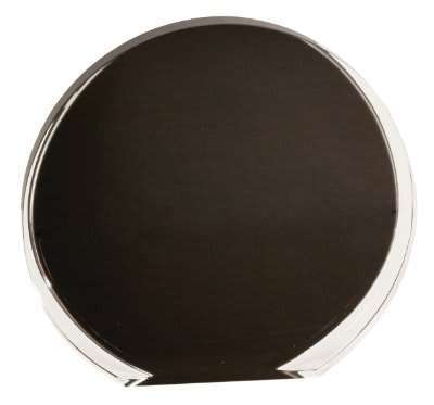 [LCR5BKC] 5 1/2" Black/Clear Luminary Circle Acrylic
