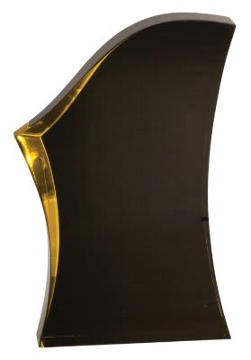 [LSU7BKG] 7" Black/Gold Luminary Surge Acrylic