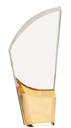 [LNA21GD] 9 1/2" Gold Lunar Acrylic