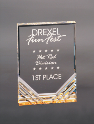 [MR43G] 5" x 7" Gold Jewel Mirage Acrylic