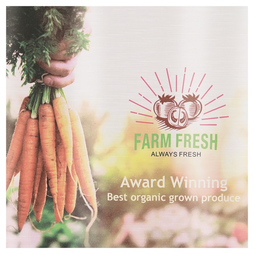 [CLX4298] 5" x 5" Gloss Silver ChromaLuxe Aluminum Photo Panel