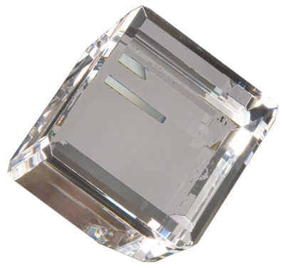 [CRY048L] 2 1/2" x 2 1/2" Crystal Cube