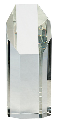 [CRY81] 8" Clear Crystal Octagon Tower