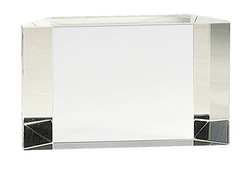 [CRY76] 5" x 3" Clear Crystal Facet Block