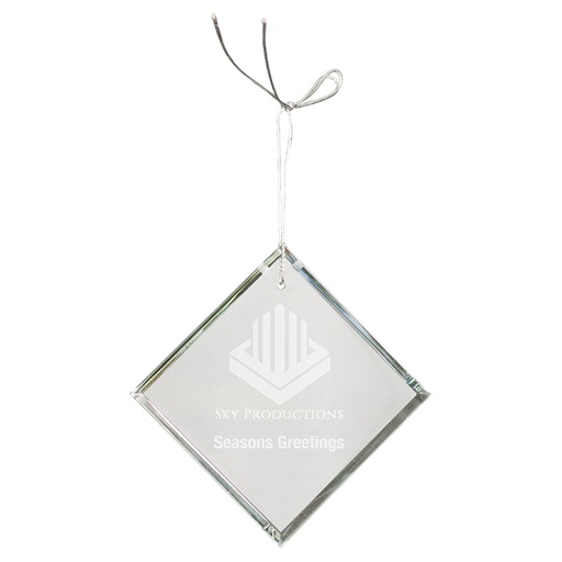 [CRY3627] 3" Crystal Diamond Ornament