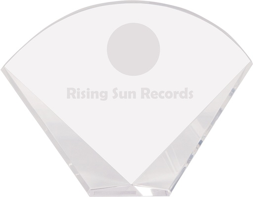 [CRY1438CM] 8" x 6" Crystal Facet Fan