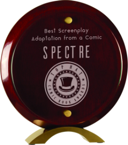 [FSG385] 8 1/2" Round Rosewood Piano Finish Floating Jade Glass Standup