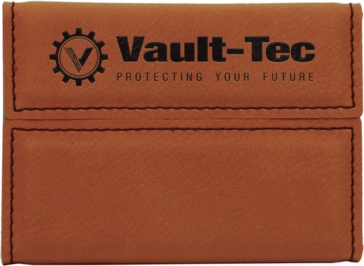 [GFT266] 3 3/4" x 2 3/4" Rawhide Laserable Leatherette Hard Business Card Holder