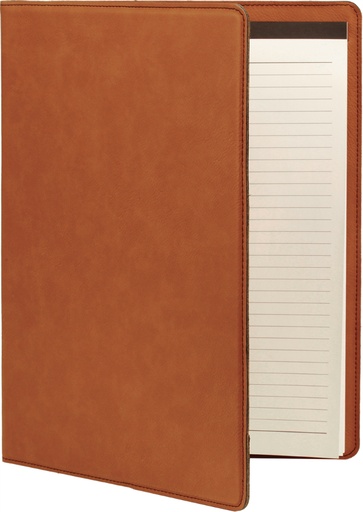 [GFT267] 9 1/2" x 12" Rawhide Laserable Leatherette Portfolio with Notepad