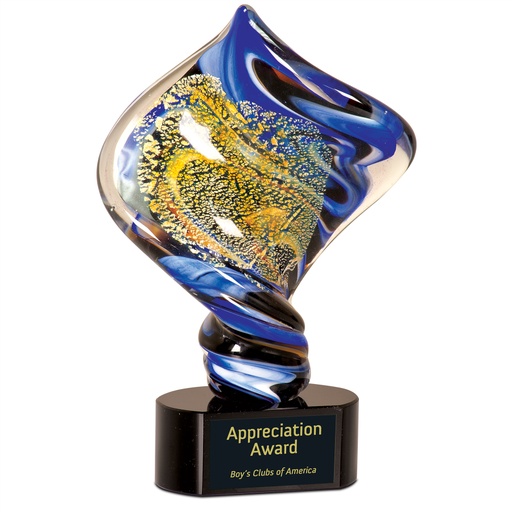[AGS13] 11" Diamond Twist Art Glass