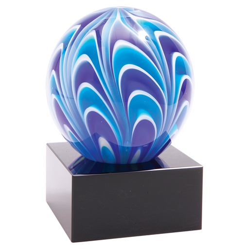 [AGS55] 5" Two-Tone Blue & White Sphere