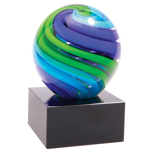 [AGS56] 5" Two-Tone Blue & Green Sphere