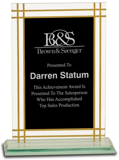 [CGL21] 7 1/2" Contemporary Glass Full Border Award