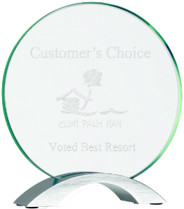 [CMG11] 7 1/4" Round Cosmic Glass with Silver Base