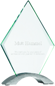 [CMG21] 7 1/4" Diamond Cosmic Glass with Silver Base
