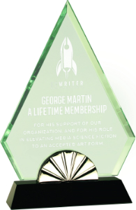 [HGL13] 9 3/4" Diamond Horizon Glass with Black Base