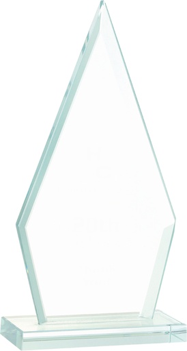 [JGS51] 6 3/4" Triangle Jade Glass Award
