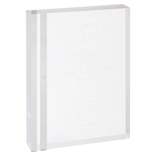 [CEA202S] 5" x 7" Rectangle Acrylic with Silver Edge