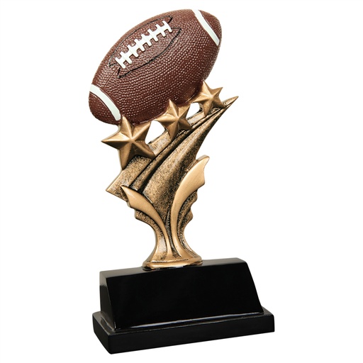 [TS804] 5 1/2" Football Tri Star Resin