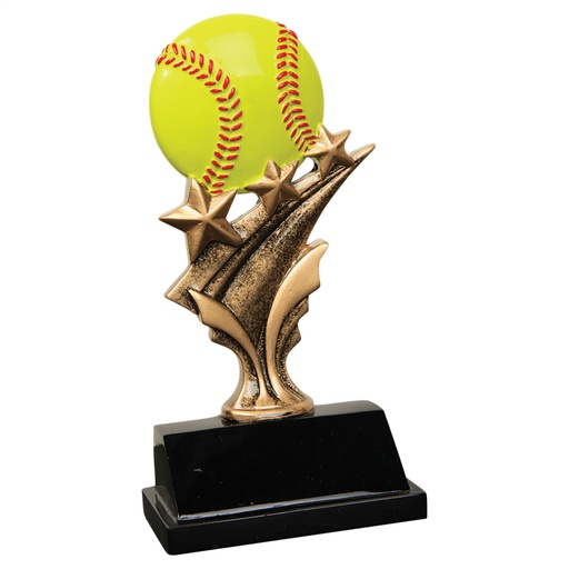 [TS807] 5 1/2" Softball Tri Star Resin