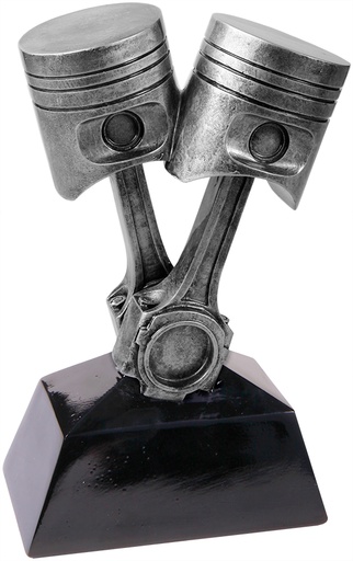 [CRS103] 7" Antique Silver Piston Resin