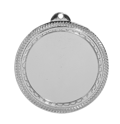 [BL223S] 2" Bright Silver 1 1/2" Insert Holder Laserable BriteLazer Medal