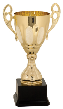 [CMC701G] 11" Gold Completed Metal Cup Trophy on Plastic Base