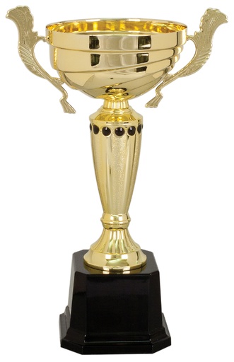 [CMC283G] 13" Gold Completed Metal Cup Trophy on Plastic Base
