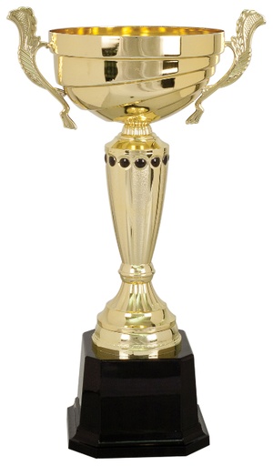 [CMC285G] 15 1/2" Gold Completed Metal Cup Trophy on Plastic Base