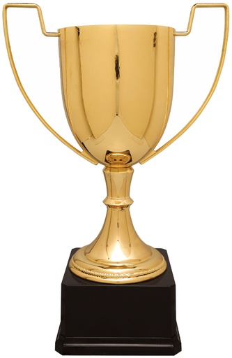 [CZC705G] 15 1/4" Gold Completed Zinc Cup Trophy on Plastic Base