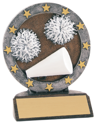 [R618] 4 1/2" Cheer All Star Resin