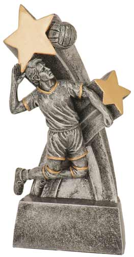 [RSS125] 6" Male Volleyball Super Star Resin