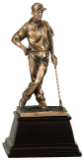 [GSN01] 9" Bronze Male Golf Resin Award