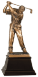 [GSN04] 9 1/2" Bronze Male Golf Resin Award