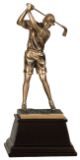 [GSN14] 9 1/2" Bronze Female Golf Resin Award