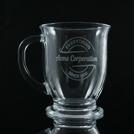 [GLS-5533416] Acopa 16 oz. Clear Glass Cafe Mug
