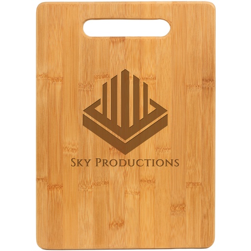 [GFT174] 13 3/4" x 9 3/4" Bamboo Rectangle Cutting Board