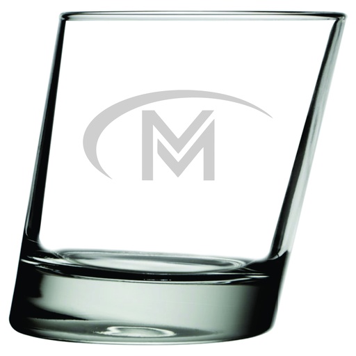 [GLS-L11006821] Libbey 11006821 Pisa 11.75 oz. Slanted Rocks / Double Old Fashioned Glass