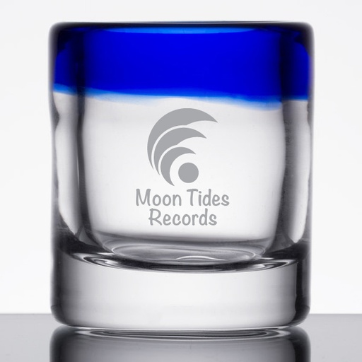 [GLS-L92311] Libbey 92311 Aruba 2.5 oz. Shot Glass with Cobalt Blue Rim