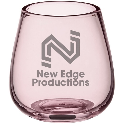 [GLS-A9509MV] Pangea 13 oz. Mauve Stemless Wine Glass