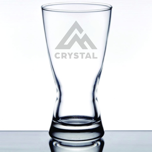 [GLS-L1181HT] Libbey 1181HT Hourglass 12 oz. Rim Tempered Pilsner Glass