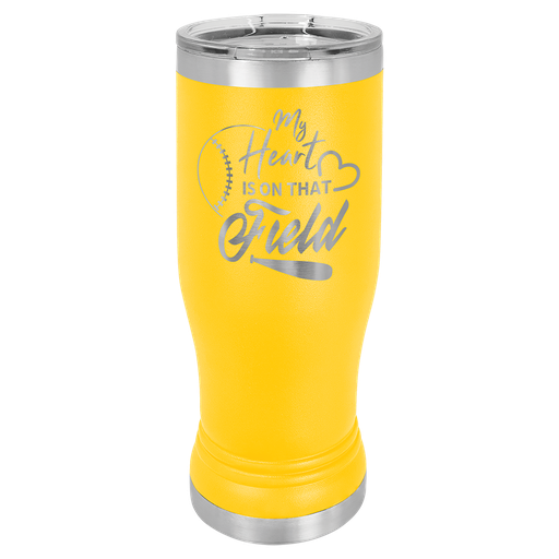 [LTM956] Yellow 14 oz. Polar Camel Pilsner w/Clear Lid